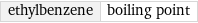 ethylbenzene | boiling point