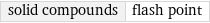 solid compounds | flash point