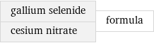 gallium selenide cesium nitrate | formula