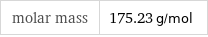 molar mass | 175.23 g/mol