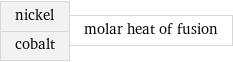 nickel cobalt | molar heat of fusion