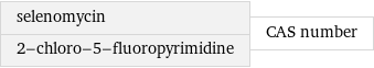 selenomycin 2-chloro-5-fluoropyrimidine | CAS number