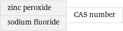 zinc peroxide sodium fluoride | CAS number