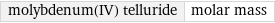 molybdenum(IV) telluride | molar mass