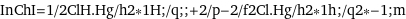 InChI=1/2ClH.Hg/h2*1H;/q;;+2/p-2/f2Cl.Hg/h2*1h;/q2*-1;m