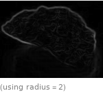  (using radius=2)