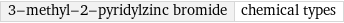 3-methyl-2-pyridylzinc bromide | chemical types