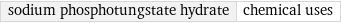 sodium phosphotungstate hydrate | chemical uses