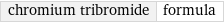 chromium tribromide | formula