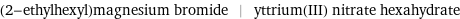 (2-ethylhexyl)magnesium bromide | yttrium(III) nitrate hexahydrate