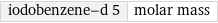 iodobenzene-d 5 | molar mass