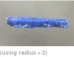  (using radius=2)