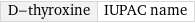 D-thyroxine | IUPAC name