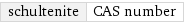 schultenite | CAS number