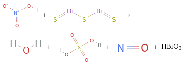  + ⟶ + + + HBiO3