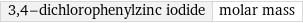 3, 4-dichlorophenylzinc iodide | molar mass