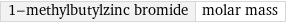 1-methylbutylzinc bromide | molar mass