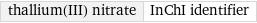 thallium(III) nitrate | InChI identifier