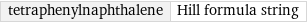 tetraphenylnaphthalene | Hill formula string