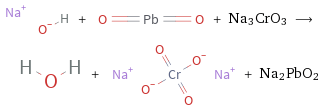  + + Na3CrO3 ⟶ + + Na2PbO2