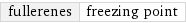 fullerenes | freezing point