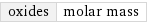 oxides | molar mass