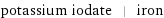 potassium iodate | iron