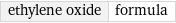 ethylene oxide | formula