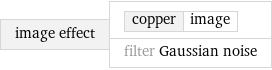 image effect | copper | image filter Gaussian noise