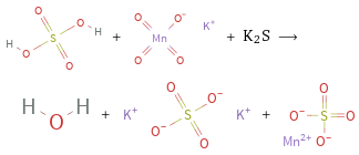  + + K2S ⟶ + + 