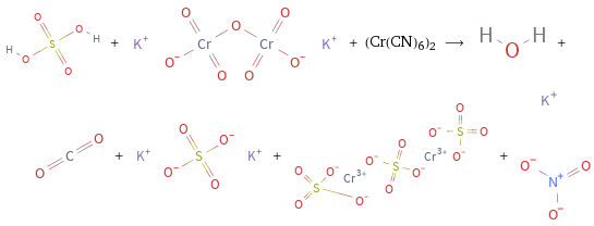  + + (Cr(CN)6)2 ⟶ + + + + 