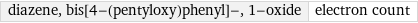 diazene, bis[4-(pentyloxy)phenyl]-, 1-oxide | electron count