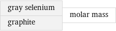 gray selenium graphite | molar mass