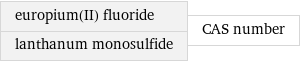 europium(II) fluoride lanthanum monosulfide | CAS number