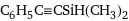 C_6H_5C congruent CSiH(CH_3)_2