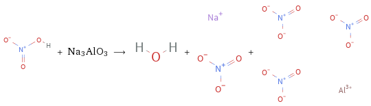  + Na3AlO3 ⟶ + + 