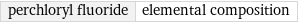 perchloryl fluoride | elemental composition