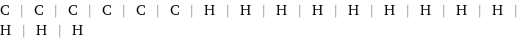 C | C | C | C | C | C | H | H | H | H | H | H | H | H | H | H | H | H