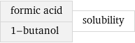 formic acid 1-butanol | solubility