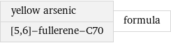 yellow arsenic [5, 6]-fullerene-C70 | formula