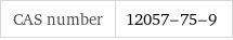 CAS number | 12057-75-9