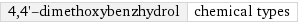 4, 4'-dimethoxybenzhydrol | chemical types