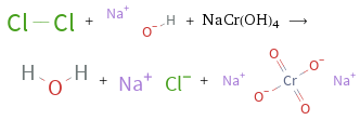  + + NaCr(OH)4 ⟶ + + 