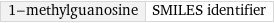 1-methylguanosine | SMILES identifier