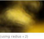  (using radius=2)