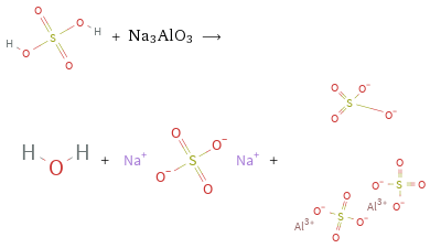  + Na3AlO3 ⟶ + + 