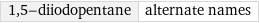 1, 5-diiodopentane | alternate names