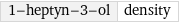 1-heptyn-3-ol | density