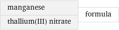 manganese thallium(III) nitrate | formula