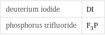 deuterium iodide | DI phosphorus trifluoride | F_3P